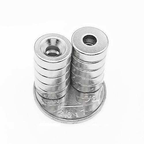 10x5 mm, Yuvarlak, Havşalı, Neodyum Mıknatıs, Güçlü Magnet, (Çap:10mm, Kalınlık:5mm)
