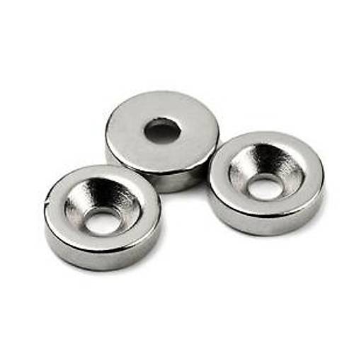 12x3 mm, Yuvarlak, Havşalı, Neodyum Mıknatıs, Güçlü Magnet, (Çap:12mm, Kalınlık:3mm)