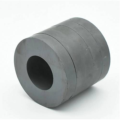 156x80x20 mm, Delikli Mıknatıs, Seramik, Oksit, Kömür Magnet (Çap:156mm, Delik:80mm, Kalınlık:20mm)