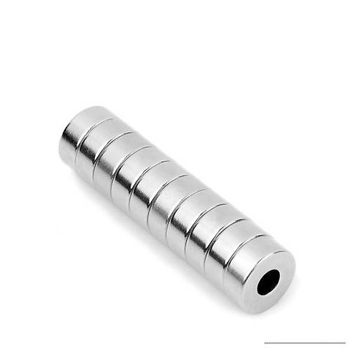 15x3 mm, Yuvarlak, Düz Delikli, Neodyum Mıknatıs, Güçlü Magnet, (Çap:15mm, Kalınlık:3mm)