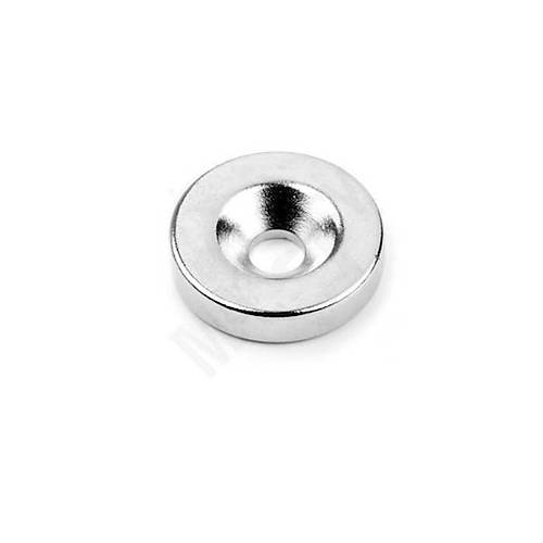15x3 mm, Yuvarlak, Havşalı, Neodyum Mıknatıs, Güçlü Magnet, (Çap:15mm, Kalınlık:3mm)