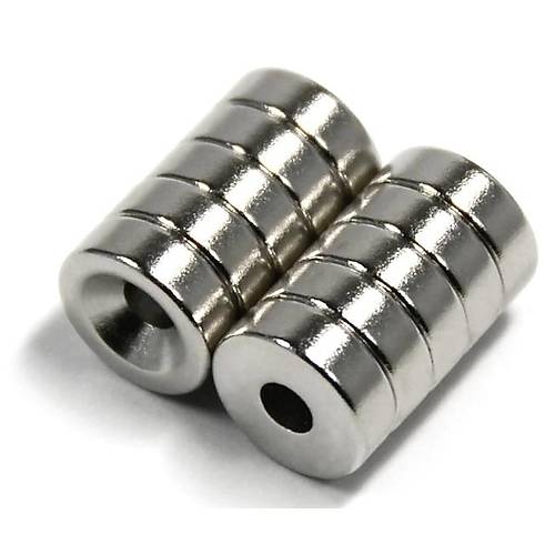 18x5 mm, Yuvarlak, Havşalı, Neodyum Mıknatıs, Güçlü Magnet, (Çap:18mm, Kalınlık:5mm)