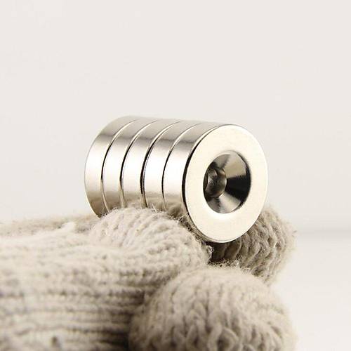 20x3 mm, Yuvarlak, Havşalı, Neodyum Mıknatıs, Güçlü Magnet, (Çap:20mm, Kalınlık:3mm)
