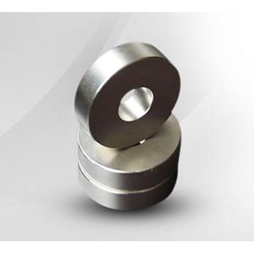 25x5 mm, Yuvarlak, Düz Delikli, Neodyum Mıknatıs, Güçlü Magnet, (Çap:25mm, Kalınlık:5mm)