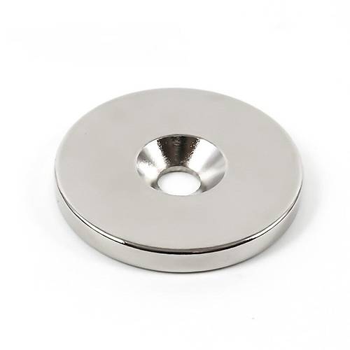 40x5 mm, Yuvarlak, Havşalı, Neodyum Mıknatıs, Güçlü Magnet, (Çap:40mm, Kalınlık:5mm)