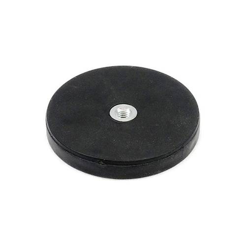 Kauçuk Kaplı Pot Mıknatıs 43mm x 6mm M6 Delik