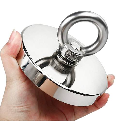 Neodyum, Pot Mıknatıs, 100 mm Dev Boy Güçlü, Halka Mıknatıs, Magnet Fishing, Kurtarma Mıknatısı